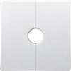 IWOMA Placca quadrata divisa da parete con flangia divisa a scatto copertura decorativa per casa, ufficio, centro commerciale, piastra di copertura per rubinetto, bianco