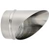MAKA change your life quality MAKA Comignolo a Becco con Rete, Terminale in Acciaio Inox per Canna Fumaria Camino Stufa a Legna Pellet e Gas, Cappello Antipioggia con Rete Antivolatile(Ø 250 mm)