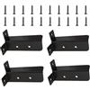 BJBJJIU 4Pz Supporto per Palo con Manicotto da Terra,Supporto per Pali | Staffa Palo Legno, Manicotti da Avvitare, Staffe per Gazebo Palo in Legno da 38x38/50x50/50x101/101x101 mm