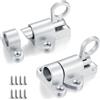 Alriedy Set di 2 chiavistelli automatici per porta, chiusura a molla, in acciaio inox