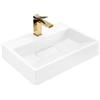 Rea - Lavabo Da Appoggio Goya 50cm Lavandino Bagno 500 X 370 X 140 mm Conglomerato (Bianco)