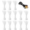 PIANKEKE 1300 Pz Fascette Plastica Autobloccanti, 3 x 100mm, bianco | Fascette per Cavi Riutilizzabili, fFascette Stringicavo Resistenti ai Raggi UV per casa ufficio garage officina