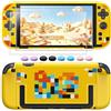WAXITY Switch 2 Retro Case Protector, Dockable Cover Shell per Nintendo 2 | Custodia protettiva per Nintendo Switch 2 con pellicola protettiva e impugnatura per il pollice, accessori per custodia