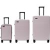 ETERNITIVE E3 Pro Set 3 valigie 194 L USB 37 L + 60 L + 97 L TSA rosa | Set di 3 valigie coordinate: USB 37 L + 60 L + 97 L; lucchetto TSA su ciascuna, si ripongono una dentro l'altra