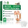 HuakChai cerotti detox piedi, 40 confezioni con carbone di bambù, cerottis piedii detox per alleviare lo stress e favorire un sonno profondo, cerotti deto per i piedi per una pulizia profonda
