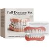 AEIXYA 1 Set Dentiera Finta Naturale, Dentiera Provvisoria, Denti Finti Da Applicare Da Soli,Provvisoria Denti Finti Per Uomini E Donne Di Denti Imperfetti(C)