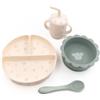 Bamboom Set Bimbo in Silicone Piatto Scodella Cucchiaio Bicchiere Animal Friends