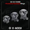 Vector Optics Anelli di Montaggio Vector Optics X-ACCU 1" 25.4/30/34/35mm Profilo Basso/Medio/Alto Picatinny/Dovetail per Carabina con Binario 20/11mm