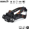 NONE BORUiT 020 Sensore di movimento Lampada frontale a LED 1000LM Tipo-C Faro ricaricabile Impermeabile Torcia da campeggio per caccia