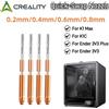 BEGRINT Ugello Creality Quick-Swap 0,4 mm 1 pz per K1 Max K1C Ender-3 V3 Ugello in acciaio temprato Stampa ad alta velocità aggiornata