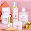 AILKE Set per la cura della pelle schiarente, con vitamina C, glutatione, riduce le macchie, idratante, pelle liscia e morbida, migliora la pelle radiosa