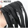 Meetee 3-10 metri 3 # 5 # 8 # 10 # Cerniere in nylon nero con cursori, cerniera a spirale in plastica al metro, per borse, tende, kit di riparazione cerniere, accessori per cucito