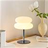 topwinson Lampada da Tavolo a LED a Forma di Fungo con Presa USB per Camera da Letto, Soggiorno e Sala da Pranzo, Illuminazione d'Ambiente (Non in Vetro)
