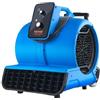VEVOR SucceBuy Ventilatore da pavimento 1400 giri/min 4000 CFM Motore dell'aria per l'essiccazione e il raffreddamento Ventola per asciugatrice per tappeti con timer a 3 angoli Regolazione a 3 velocità