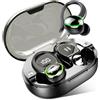 Drsaec Auricolari wireless, auricolari Bluetooth 5.3 bassi stereo, microfono in-ear con cancellazione del rumore, auricolari sportivi impermeabili IP7, riproduzione 40 ore.