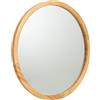 Wonderlust Deco - Specchio in legno 50x02x50 Marrone D50x02