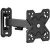 CROMAD Supporto da parete Cromad con braccio articolato per TV da 13"-32" - girevole, inclinabile ed estensibile - peso massimo 20 kg - vesa 100x100