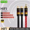YYTCG Cavo Hi-Fi RCA a 2RCA, Cavo Splitter Y da RCA a Doppio RCA, Cavo Audio Hi-Fi Premium ad Alte Prestazioni per Mixer Audio, Amplificatori e Casse Acustiche