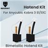 BEGRINT Kit hotend bimetallico per Anycubic Kobra3 S1 S1C Kit hot end ugello in ottone da 0,4 mm per parti della stampante 3D Anycubic S1 Combo