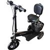 Daibot Triciclo elettrico pieghevole a 2 posti per famiglia donna con sedile per bambini doppio motore 250W 36V 13AH scooter elettrico per mobilità 3 ruote