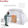 SucceBuy Tenda Portatile per Verniciatura 7.5x5.2x5.2/10x7x6ft, Cabina Pieghevole per Verniciatura a Spruzzo per Progetti di Artigianato e Fai-da-te