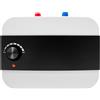 NONE Mini scaldabagno elettrico da 6 litri e 1500 W, serbatoio bianco a parete con ingresso verso l'alto, riscaldamento istantaneo per cucina e bagno