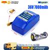 ALalito Batteria per Hoverboard 36V 10S2P 7000mAh, Pacco Batteria al Litio per Scooter Elettrico, Twist Car, Batteria Ricaricabile 36V 4.4Ah