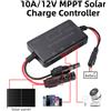 Aideepen Regolatore di Carica Solare MPPT 2026 di Tendenza 12V 10A con Uscita USB Type-C per Batterie Acido, Gel, Litio Ferro Fosfato