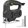 GALAX PRO Seghetto elettrico GALAX PRO 400W, 3000 SPM, ±45° ° Taglio obliquo, pulsante di bloccaggio, lame incluse per legno e metallo