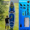 funwater Tavola da Paddle Gonfiabile Ultra-leggera Funwater SUPFR02E 350*84*15 per Yoga in Acqua, Pesca, Surf e Viaggi per Adulti, Antiscivolo