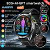 Marsyu Smartwatch Marsyu per Uomo con Esame Fisico Micro, Lipidi nel Sangue, Acido Urico, Pressione Sanguigna, ECG+PPG, Chiamate Bluetooth