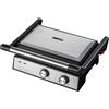 NONE GAVATECH Griglia Elettrica e Grill 1500W, Apertura a 180º, Controllo della Temperatura e Timer, Piastre Antiaderenti 26x16,5 cm, Finitura in Acciaio Inox.