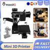 NONE Stampante 3D Podofo Mini, Pratico Supporto per Stampa con Un Solo Tasto, Facile da Usare, Regalo per Principianti, Stampante 3D FDM, Filamento TPU PLA 1,75mm Nero