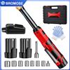 bromose Chiave Elettrica ad Angolo Retto Senza Fili 450 RPM, Chiave a Cricchetto da 3/8 Pollici per Smontaggio Dadi, Strumento per Manutenzione Auto con 2 Batterie