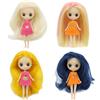 DBS blyth mini doll 10CM toy nude doll colorful long hair shiny face anime girls gift