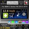 NONE Autoradio Android 14 da 12.8 pollici 2400*900 con Wireless Carplay e Android Auto per BMW Serie 2 F45 F46 NBT EVO, Lettore Video per Auto con 4G WiFi