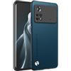 HAFFAN Custodia Cover Protettiva per Cellulare per POCO X4 Pro 5G (6.67 inches), Stile Similpelle - Zaffiro