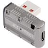 xiwai Adattatore da USB 3.1 tipo C femmina a USB 3.0 A maschio, 10 Gbps, stile Mecha Cyberpunk, USB-C 120 W, convertitore dati di alimentazione a 90 gradi, a basso profilo, guscio in lega ad angolo