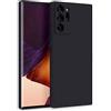 MyGadget Cover per Samsung Galaxy Note 20 Ultra - Custodia in Silicone Morbido a Doppio Strato - Case con Protezione Fotocamera & Fodera Interna Antigraffio - Nero
