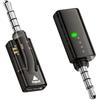 Generic Dongle - Adattatore da 3,5 mm maschio a tipo C femmina, 2 pezzi, trasferimento audio chiaro per telefoni e computer portatili, adattatore per cuffie per laptop