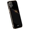 RankOne La Custodia del Telefono è Adatta per Samsung Galaxy A42 5G (6.6 Inches), Case per Cellulare in Silicone con Telaio Galvanico - Nero