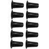 JOINPAYA 10 Pezzi Tubo Bass Reflex in Plastica per Cassa Altoparlante Nero, Accessorio Altoparlante Facile da Installare per Speaker Portatile e Cassa Acustica