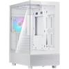SilverStone Technology SST-LD04-W-ARGB - Serie Lucid, alloggiamento panoramico micro ATX con notevole campo visivo a 270°