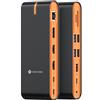 NOVOO Docking Station 15 in 1 USB C 8K DP Verticale/Orizzontale, Triple Monitor, Dual 4K HDMI 60Hz, 10Gbps USB-A/C, SD/TF, Gigabit Ethernet, Docking Station per MacBook e Windows Laptop