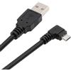 NFHK Cavo di ricarica dati Micro USB 5 pin a USB 2.0 tipo A angolato a sinistra 90 gradi telefono tablet fotocamera 50 cm