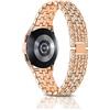 PaceBid 20mm Cinturino per Samsung Galaxy Watch 7/6/5/4(40mm 44mm)/Watch FE | per Samsung Galaxy Watch 6 Classic (43mm 47mm)/4 Classic/5 Pro 45mm, Donne Strass Metallo Cinturini di Ricambio