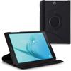 Audiosystem Cover Custodia per SAMSUNG GALAXY TAB A 9.7 SM-T550 T555 9,7 Funzione Stand Rotazione Case In Ecopelle tessuto Book Libro Protezione Nero