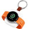 Focenat Caricatore Portatile 1200mAh Compatibile con Smartwatch Galaxy Watch 5/6/7/Ultra/8, Power Bank Wireless Magnetico con Cavo USB e Portachiavi, Batteria Esterna Mini per Viaggiare
