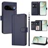 LIAOCY Custodia a Libro Portafoglio per Google Pixel 11 / Pixel 11 Pro, Pelle PU con Fibbia Magnetica [9 Scomparti per Carte], Cover Business Antiurto con Supporto, Blue.