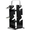 VRTYVEYBB Full-Metal Saldatore Rack 90x90mm Heavy Duty (doppio strato) | Costruzione semi-metallica, dimensioni base 80 x 90 mm, design antiscivolo, adatto per bobine standard, uso in officina
